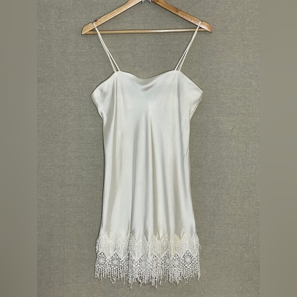 Georgette Trabolski Fringed Robe & Chemise Slip Set - Picture 8 of 16